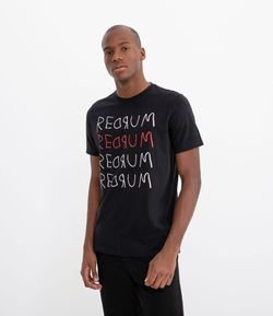 Camiseta Manga Curta Estampa Redrum