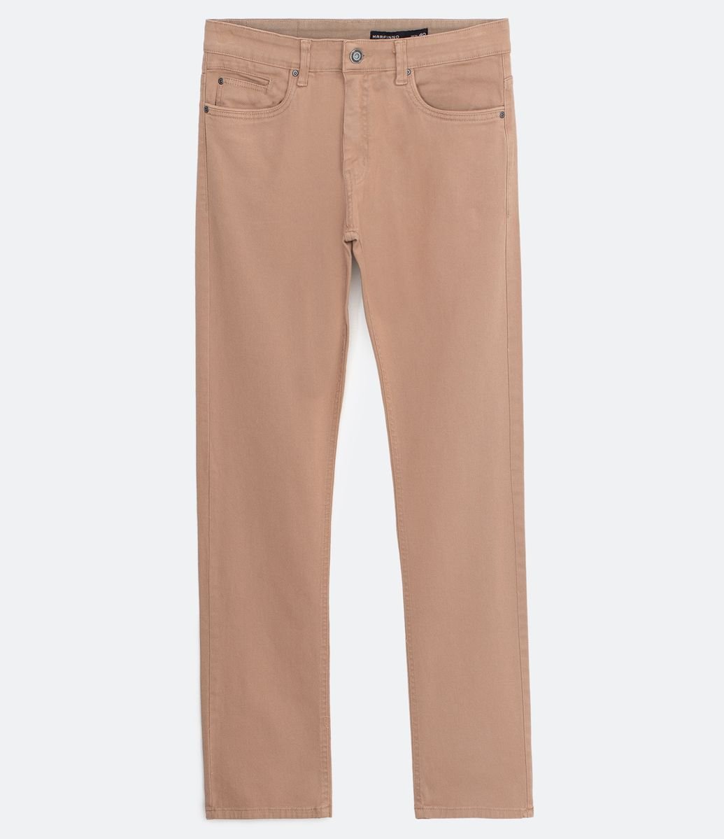 calça sarja bege masculina renner