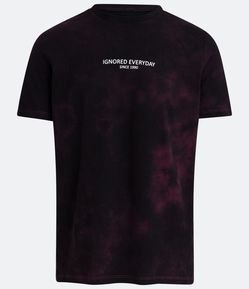 Camiseta Estampa Tie Dye Ignored Everyday