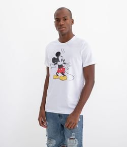 Camiseta Manga Curta Estampa Mickey Vintage