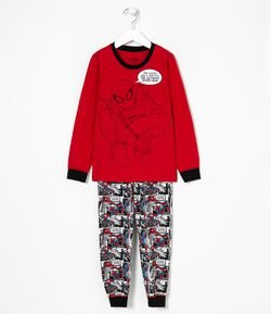 Pijama Infantil Estampa Homem Aranha - Tam 2 a 12 anos