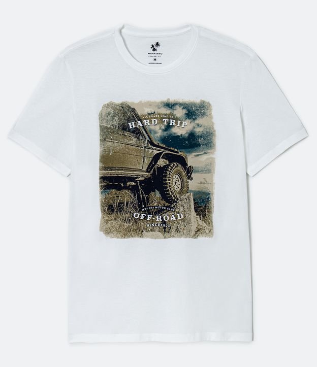 Camiseta com Estampa | Marfinno | Branco | G