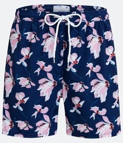 Bermuda Boardshort em Microfibra com Estampa Floral