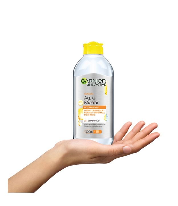 Água Micelar Garnier SkinActive Antioleosidade Vitamina C, 400ml 400ml 2