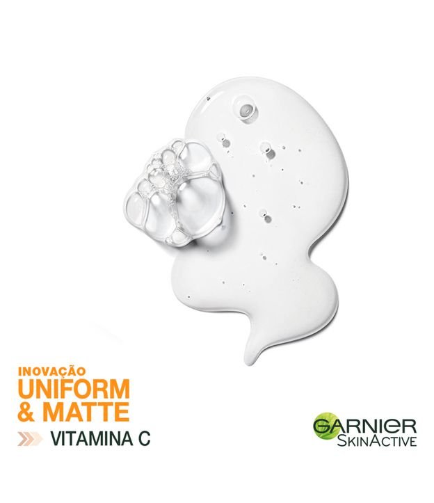 Limpeza Facial Garnier Uniform & Matte Vitamina C Antioleosidade 120g 4