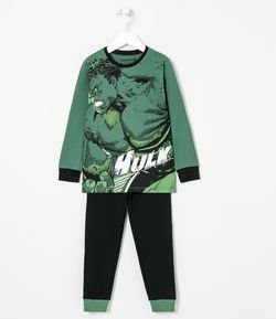 Pijama Infantil Estampa Hulk - Tam 4 a 10 anos