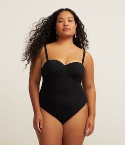 Maiô Meia Taça em Poliamida com Bojo Curve & Plus Size
