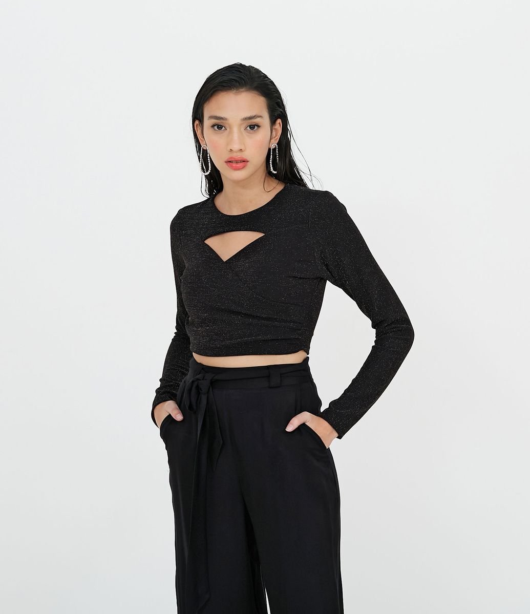 blusa manga longa renner