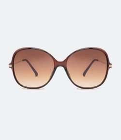 Óculos de Sol Feminino Quadrado com Detalhe na Haste