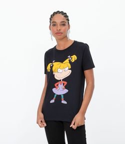 Camiseta Manga Curta Estampa Angelica do Rugrats