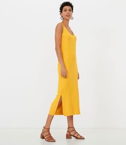 renner vestido amarelo