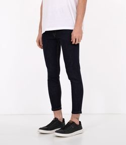 Calça Jeans Liso New Skinny Cropped 