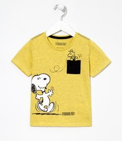 Camiseta Infantil Estampa Snoppy  - Tam 2 a 5 anos 