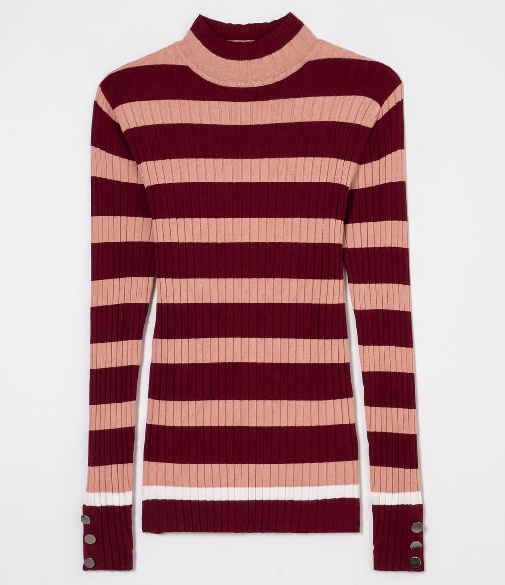 blusa lisa gola alta canelada renner