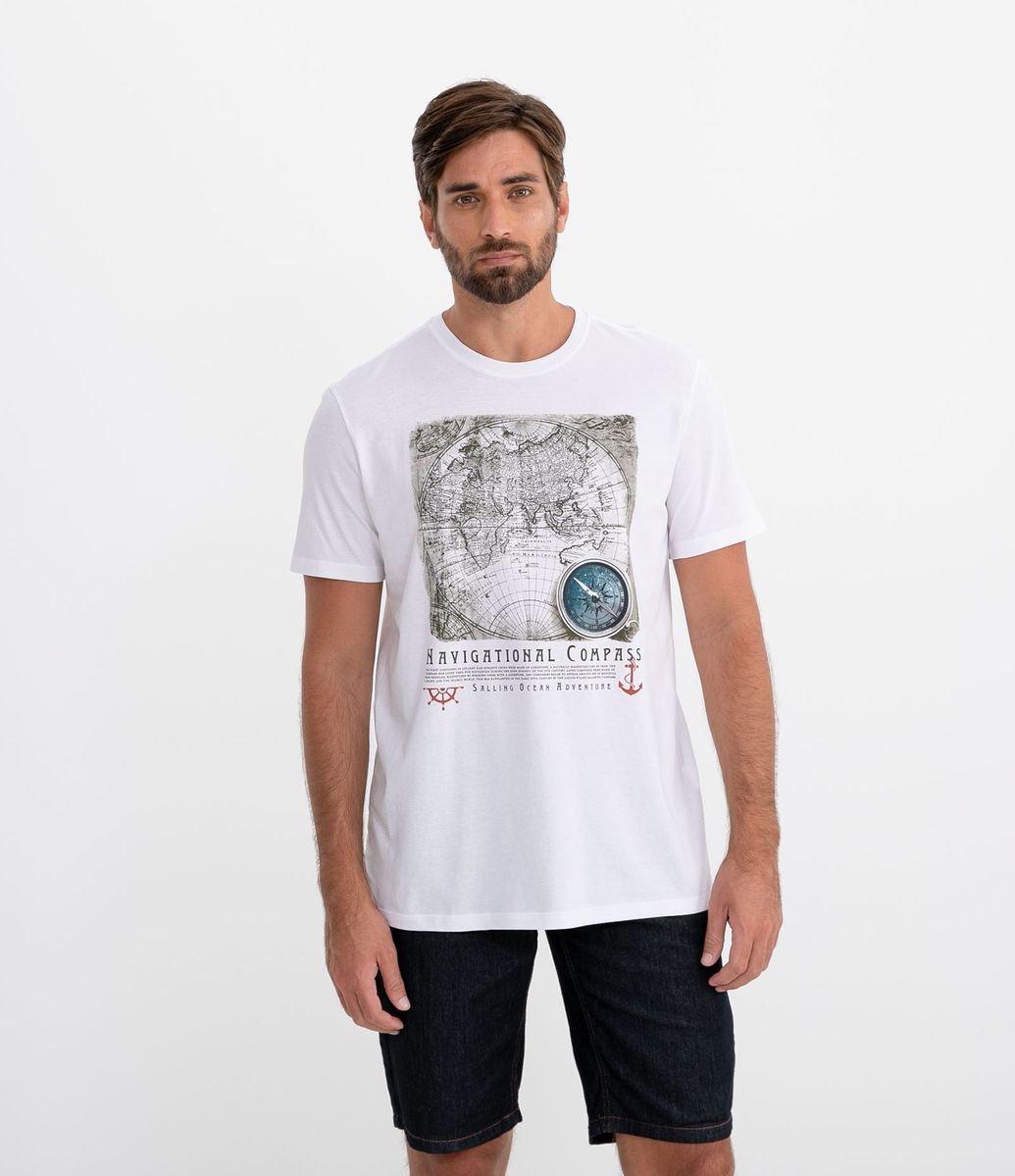 Camiseta algodão peruano renner Clearance