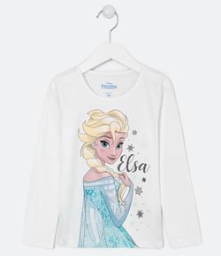 Blusa Infantil Estampa Elsa Frozen - Tam 2 a 10 anos