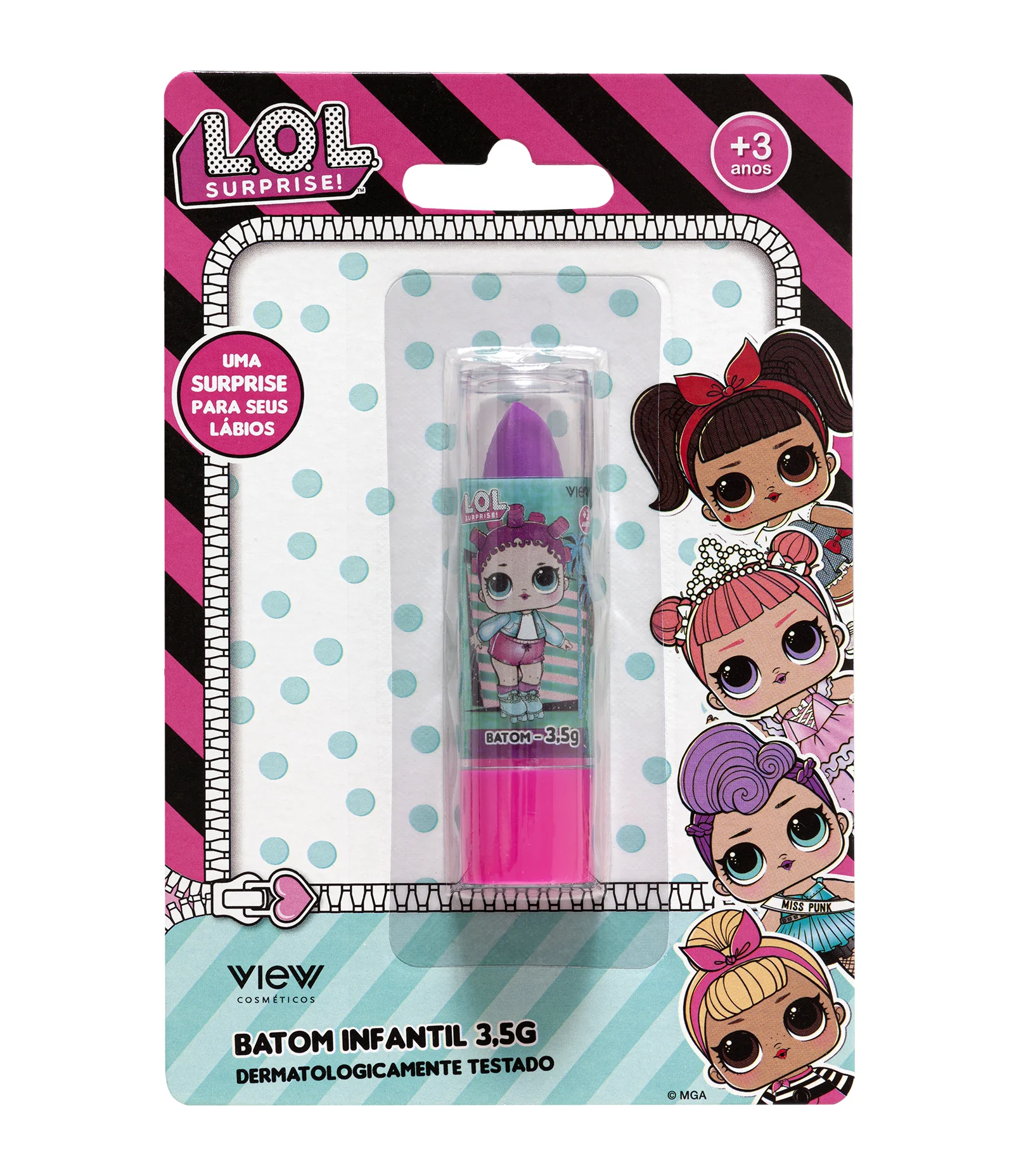 Batom Infantil Lol Surprise Roxo 1