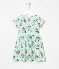 Vestido Infantil Estampa Floral - Tam 1 a 5 anos
