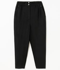 Calça com Elástico no Cós e Botões