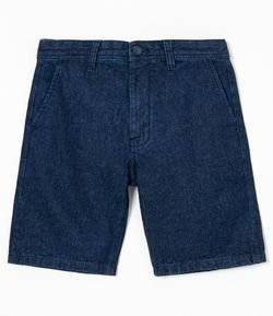 Bermuda Slim Jeans Liso 