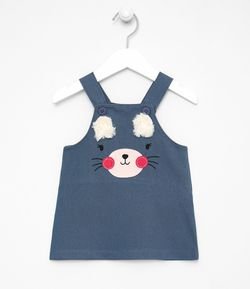 Vestido Infantil Estampa Animalitos - Talle 0 a 18 meses