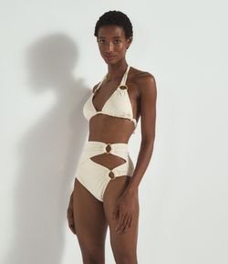 Biquini Calcinha Hot Pants com Recorte 