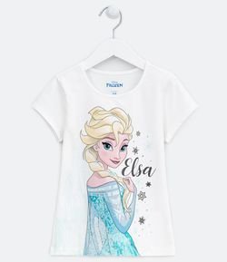 Blusa Infantil Estampa Elsa Frozen - Tam 2 a 10 anos