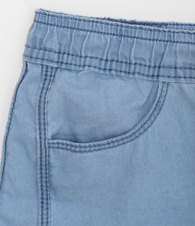 Short Infantil Runner en Jeans - Talle 5 a 14 años Azul 4