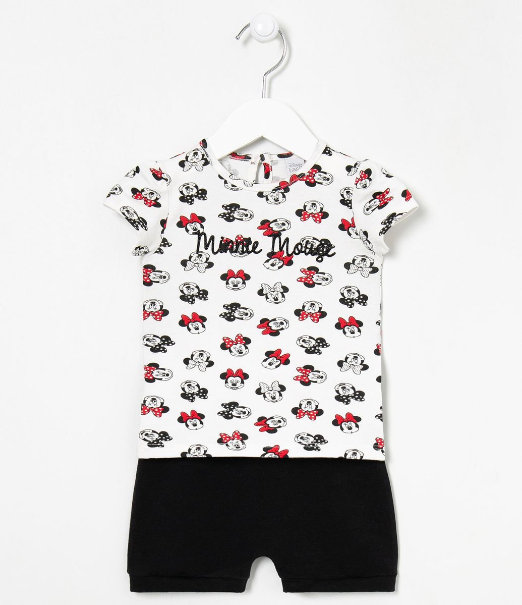 Conjunto Infantil Blusa Estampas da Minnie e Short Estampa no Bumbum - Tam 0 a 18 meses é boa?