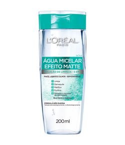 Água Micelar Efeito Matte L'Oréal Paris Solução de Limpeza Facial, 100ml