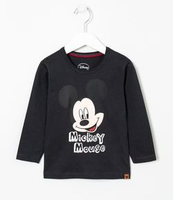 Camiseta Infantil Estampa Mickey - Tam 2 a 5 anos