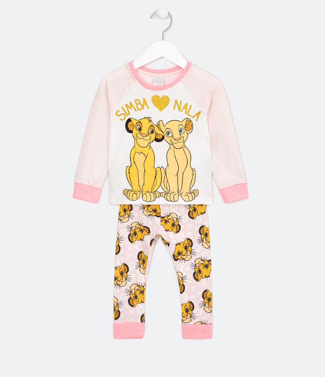 Pijama Infantil Longo Estampa Rei Leão - Tam 3 a 8 anos Menor preço em Pijama Infantil Longo Estampa Rei Leão - Tam 3 a 8 anos