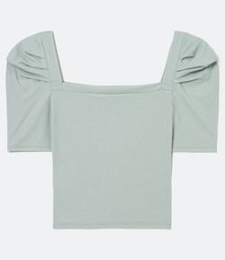 blusa manga princesa renner