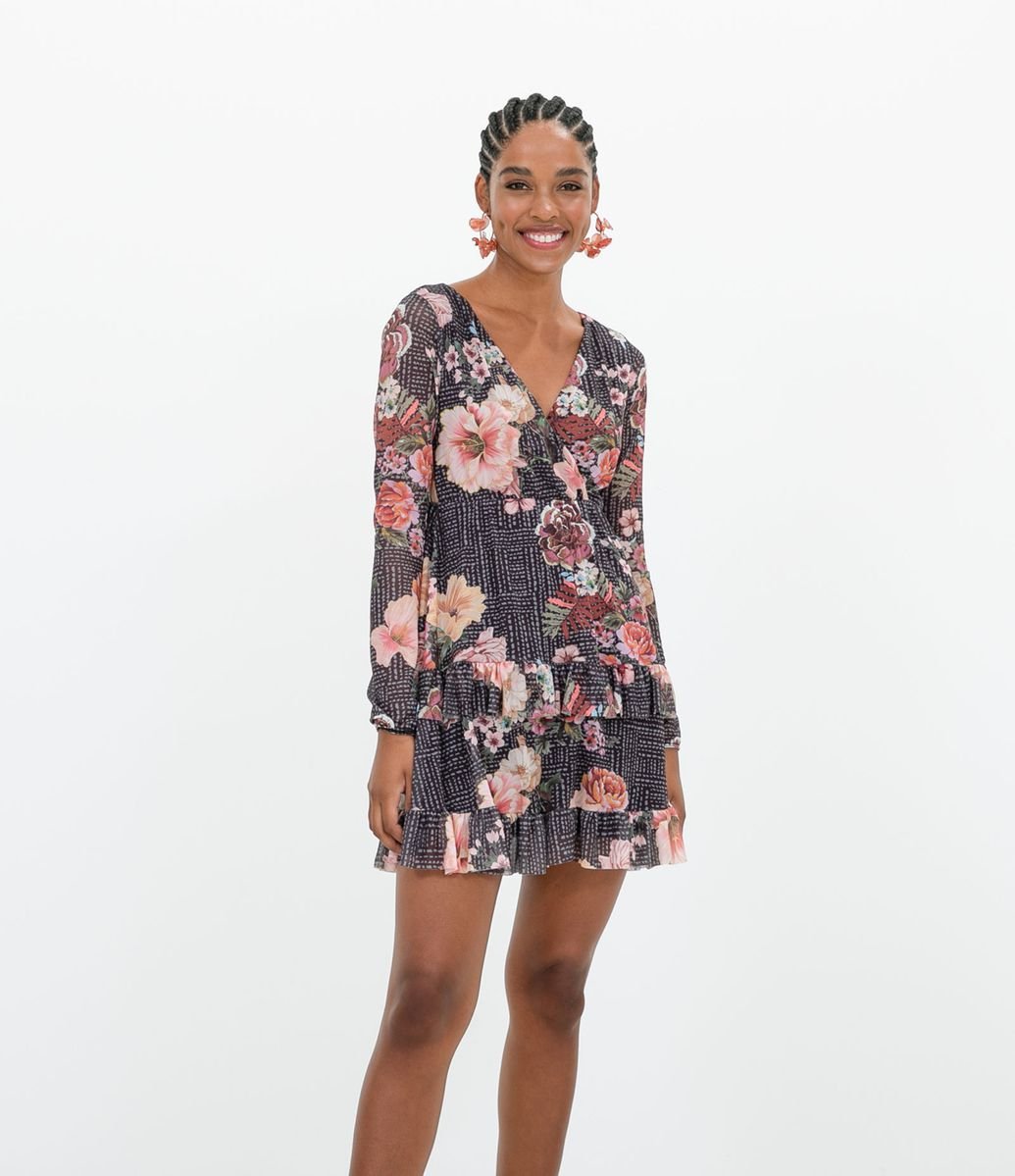 vestido tule renner