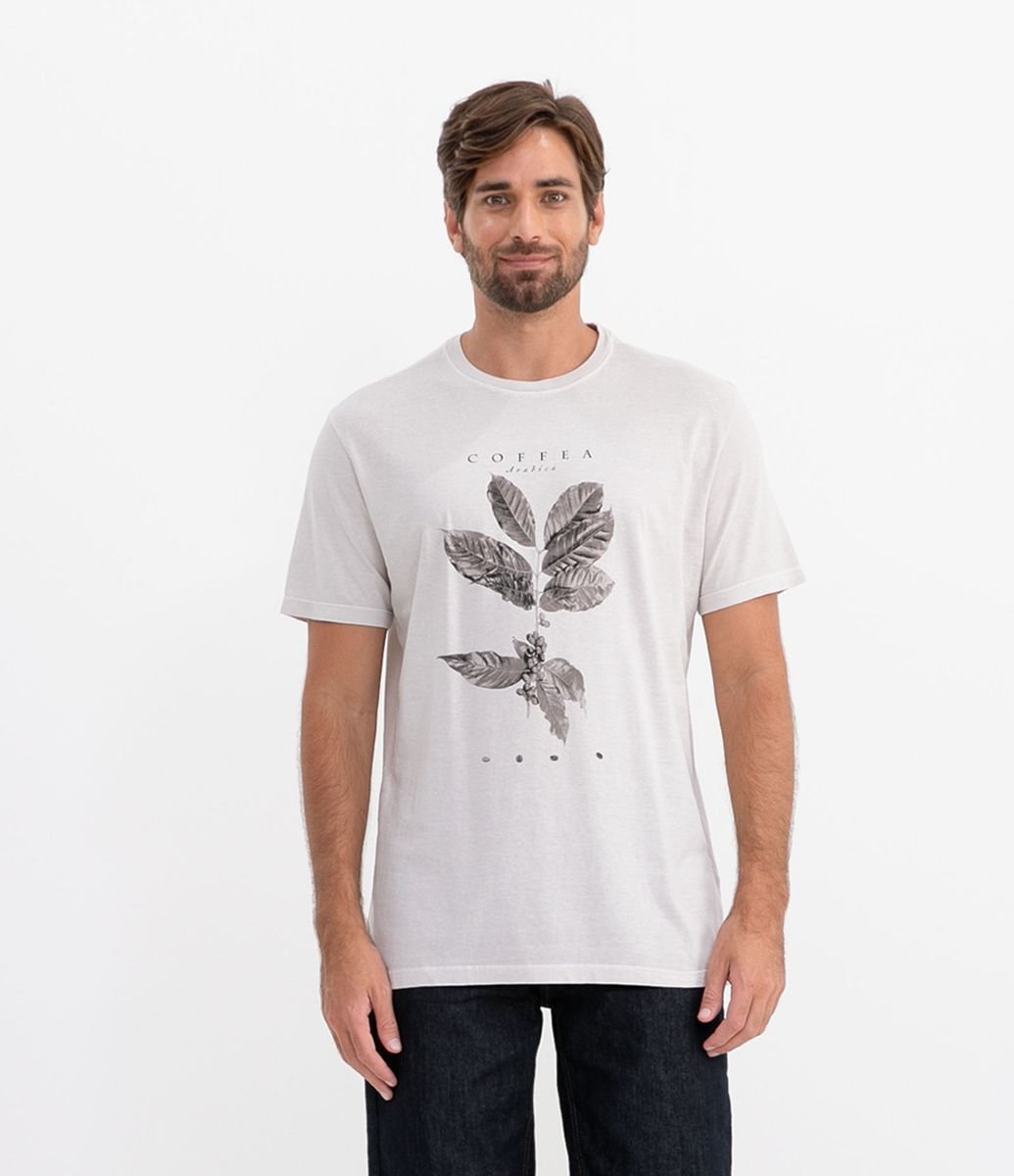 camisa com estampa quadrada