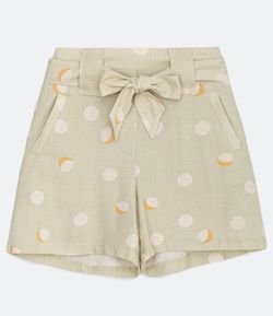 short larguinho estampado