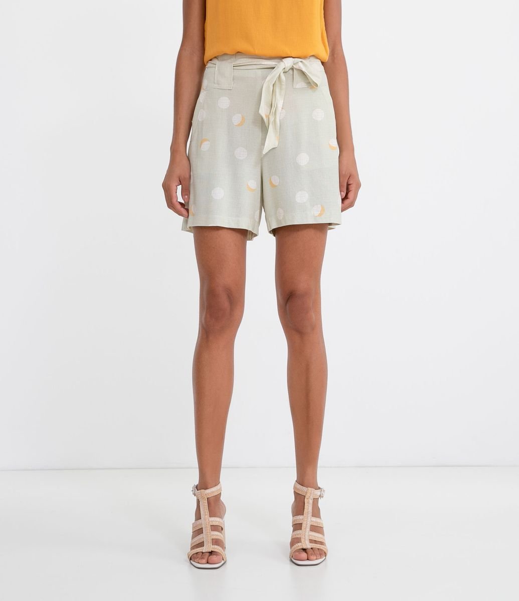 short larguinho estampado