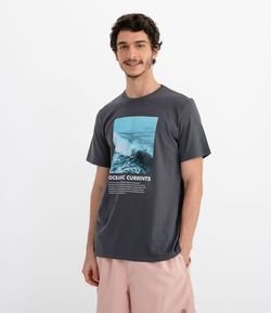 Camiseta Manga Curta Estampa Oceanic Currents 