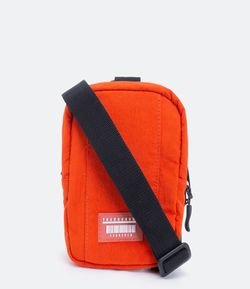 Bolsa Mini Bag com Alça Transversal e Patch Aplicado