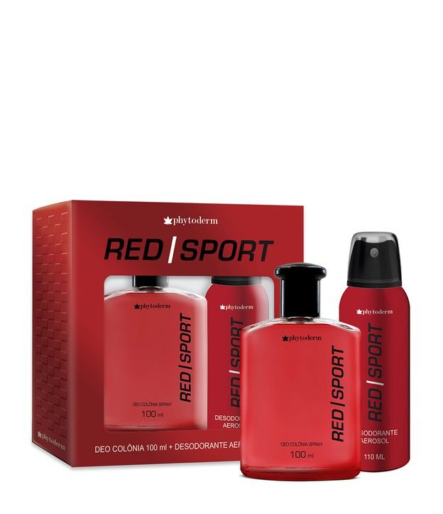Kit Colônia Phytoderm Red Sport Masculino + Desodorante
