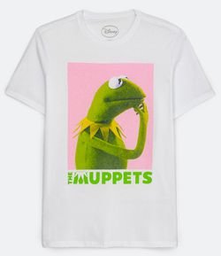 Camiseta Manga Curta com Estampa Kermit Muppets