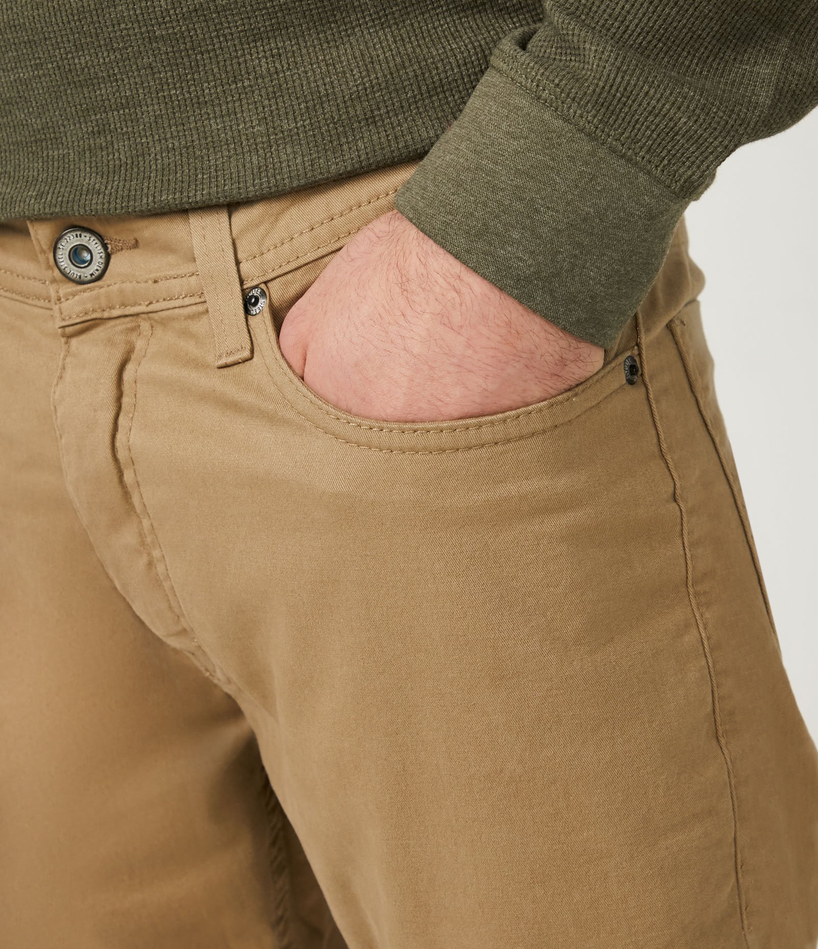 Calça Skinny Básica em Sarja com Elastano e Bolsos Shopping Bag 4