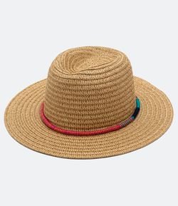Chapéu Liso Panamá com Tereré Colorido Bossa Nossa