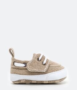 Sapato Mocassim Infantil com Fechamento por Velcro - Tam 14 ao 19