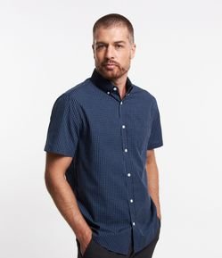 Camisa Comfort em Algodão com Estampa Xadrez