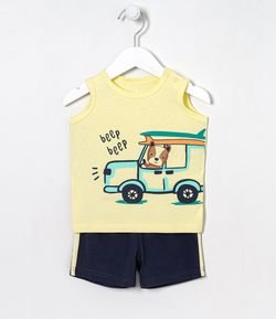 Conjunto Infantil Cachorrinho Jeep - Tam 0 a 18 meses