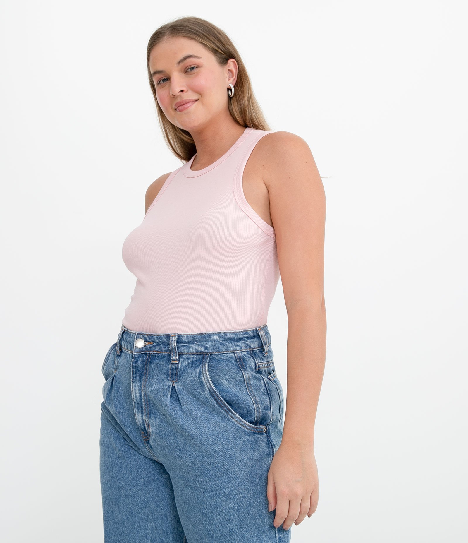 Regata Cropped Básica em Ribana Canelada 1