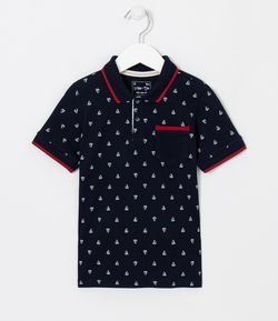 Camiseta Infantil Polo Estampada - Tam 1 a 5 anos
