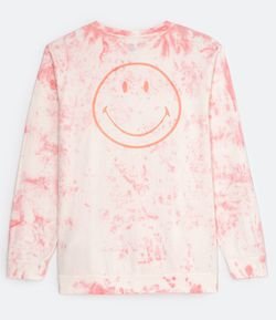 Camiseta Manga Longa Smiley® Tie Dye