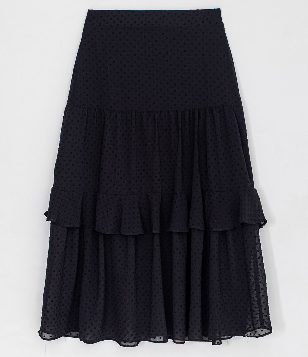 saia midi chiffon